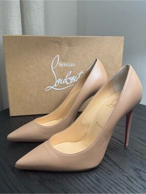 Christian Louboutin Kate 100 Pumps Nappa Leather Nude 38